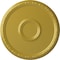 Ekena Millwork Odessa Bead & Barrel Ceiling Medallion (Fits Canopies up to 5"), 19 3/4"OD x 1 3/8"P, Rich Gold CM20ODRGS - alternate 1